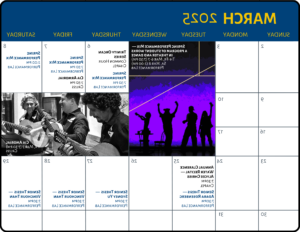 AAC March 2025 Event Calendar